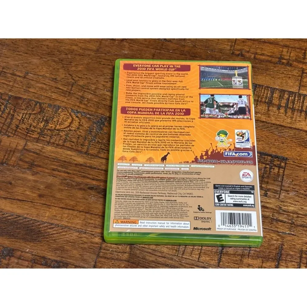 2010 FIFA World Cup South Africa Xbox 360 - Case, Disc & Manual